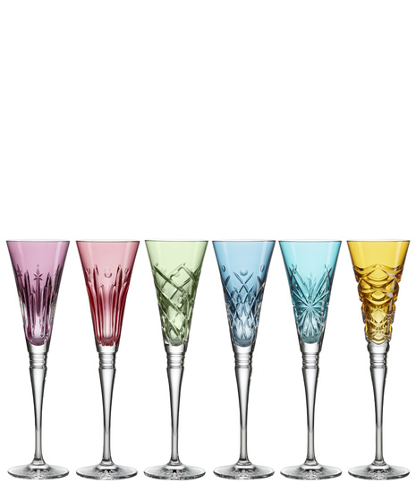 Winter Wonders Flutes, Assorted Colors, Set of 6