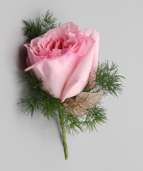 Garden Rose Boutonniere