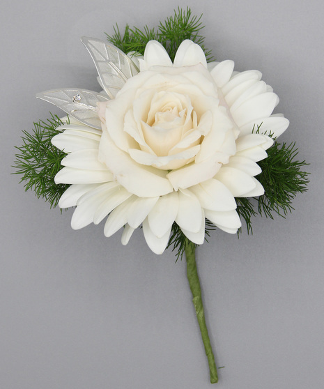 Spray Rose & Mini Gerbera Boutonniere