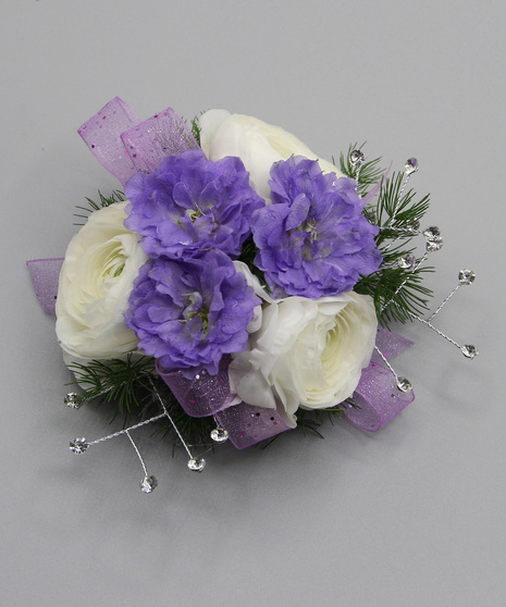 Ranunculus & Delphinium Corsage