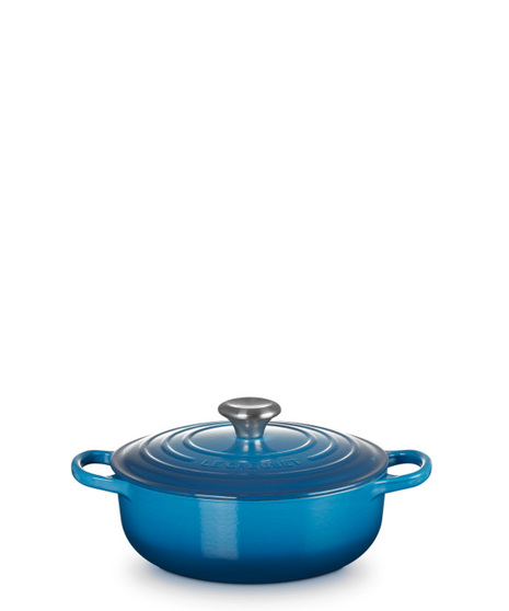 Enameled Cast Iron Signature Round Sauteuse with Lid 3.5qt