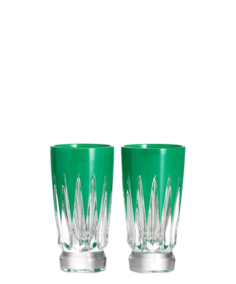 New Year Firework Green Shot Glasses, Set of 2