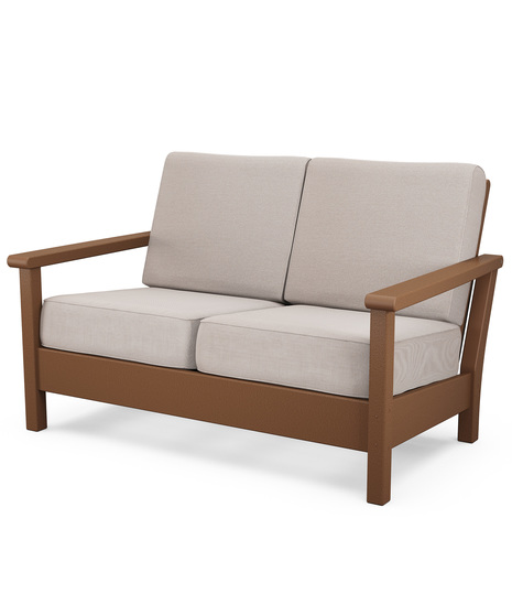 Harbour Deep Seating Loveseat is the perfect addition to your outdoor living area designed with contemporary lines and premium comfort