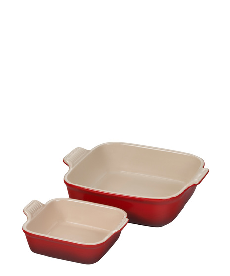 Stoneware Heritage Square Baking Dish Set of 2 - 18oz & 2qt