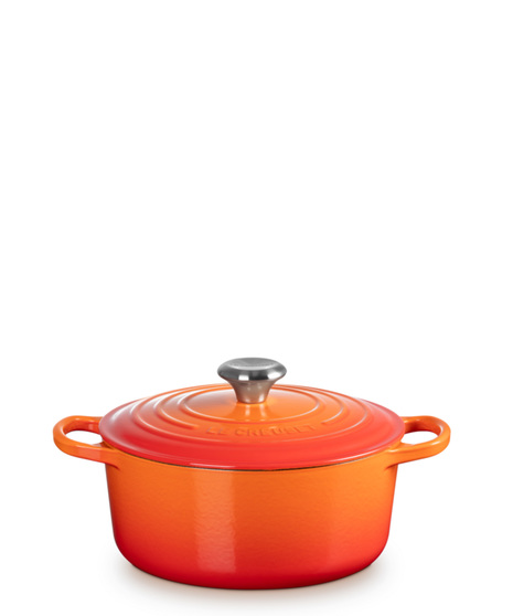 Enameled Cast Iron Signature Round Dutch Oven with Lid 5.5qt