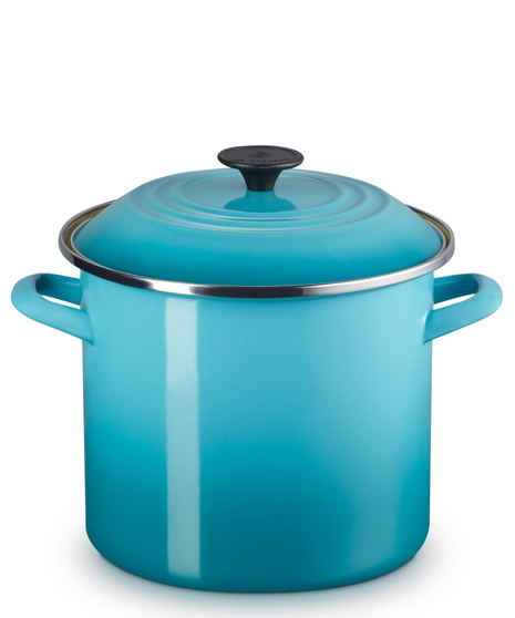 Enamel on Steel Classic Round Stock Pot with Lid 8qt