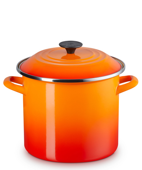 Enamel on Steel Classic Round Stock Pot with Lid 8qt